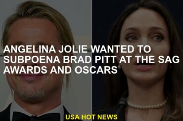 Angelina Jolie wants to call Brad Pitt at the SAG Awards and Oscar