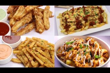 4 Easy Crispy French Fries Recipes,Loaded Fries,Kids Special Recipe By Recipes Of The World