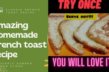 How to make french toast at home in tamil|Bread recipes in tamil #classicfrenchtoast #frenchtoast