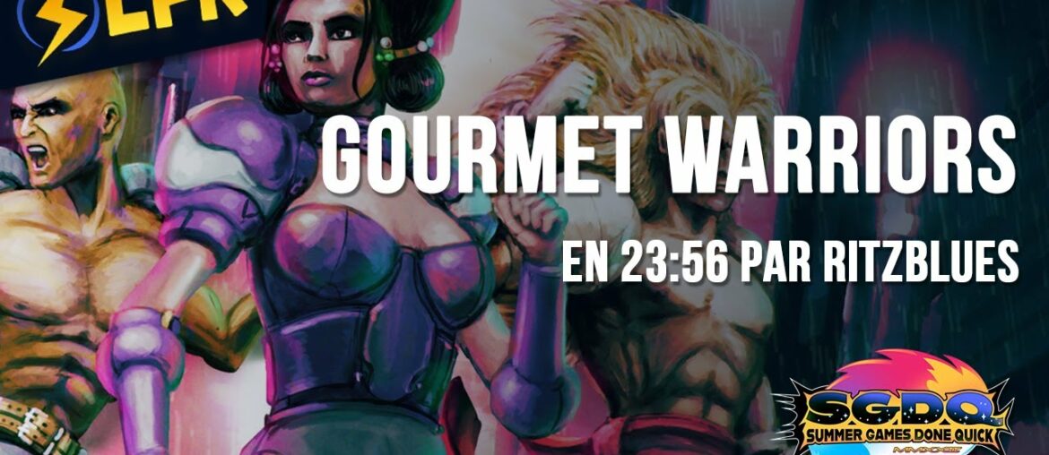 Gourmet Warriors en 23:56 (Character Bidwar Normal Difficulty) [SGDQ22]