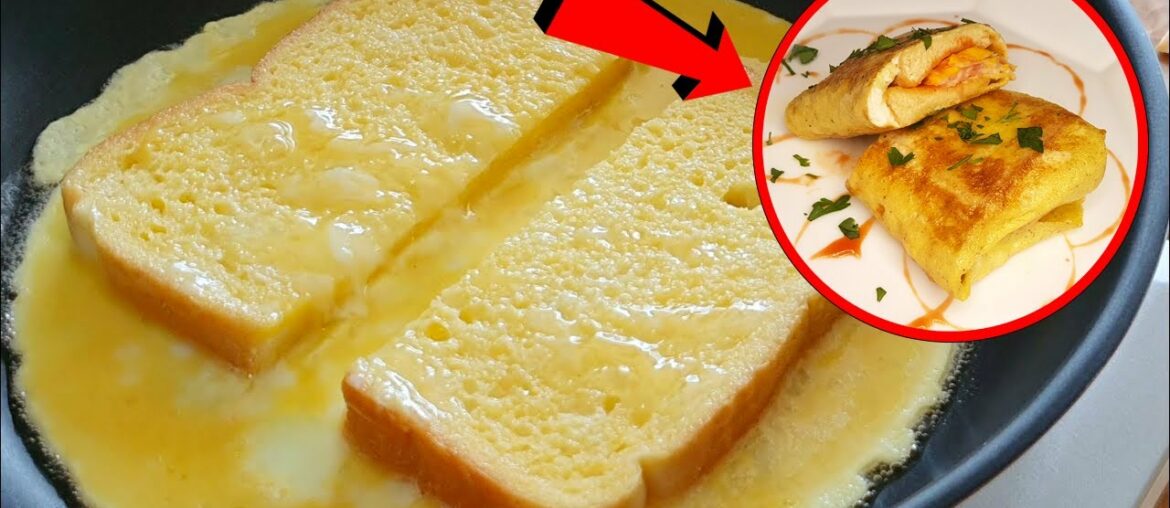 One pan egg toast | French Toast Omelette Sandwich | Egg Sandwich Hack | Egg Toast Recipe