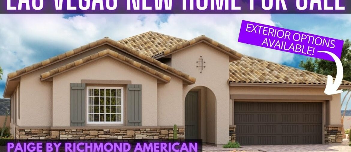 Las Vegas New Home for Sale | Tour the PAIGE at Somerston Ridge | 3-5 BR | 2,500+ Sqft $660K