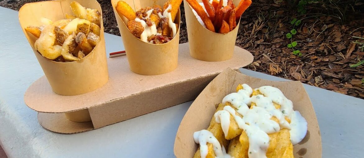 We Try The NEW Fry Flight At EPCOT Food & Wine Festival We Try The NEW Fry Flight At EPCOT Food & Wine Festival