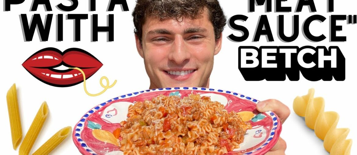 PASTA WITH "MEAT SAUCE" PASTA WITH "MEAT SAUCE"