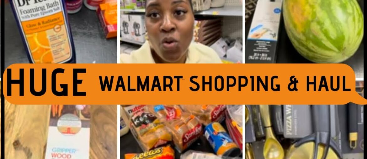 HUGE WALMART GROCERY, CLOTHING, HAIR & MORE PLUS HAUL / COME SHOPPING WITH ME / SHYVONNE MELANIE TV