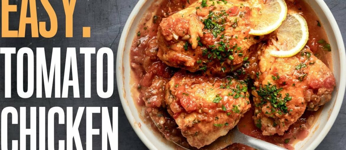 Humble but tasty sauté chicken in tomato sauce (Poulet a la tomate)