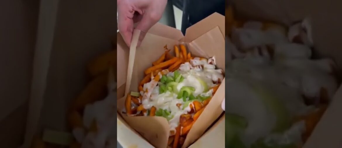 Cheese French Fries | Street Food French Fries | European Street Food #shorts