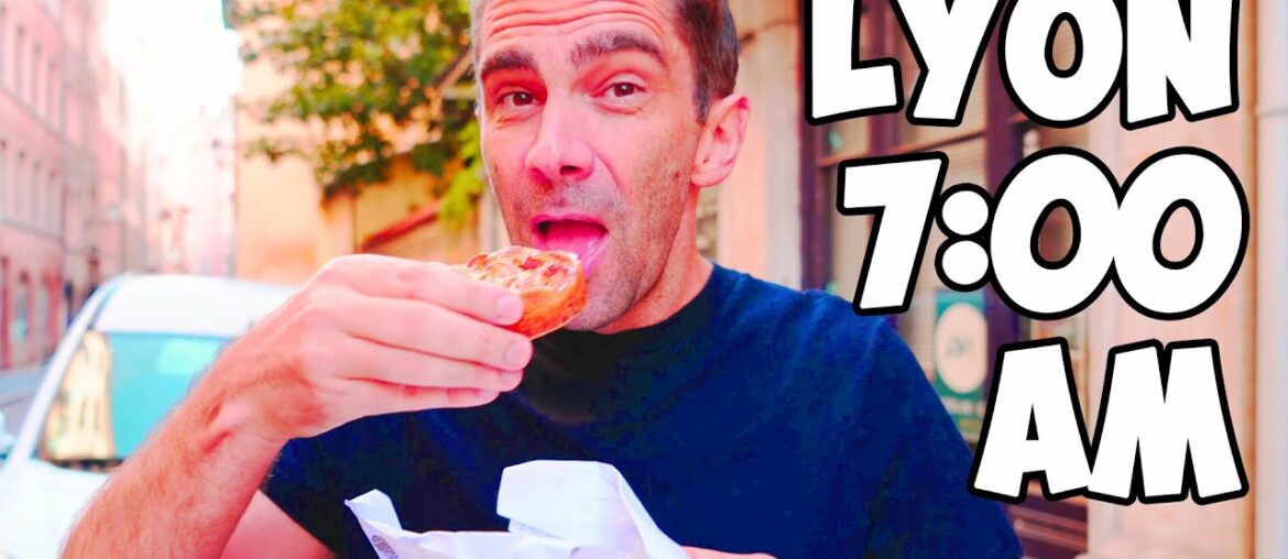 What's Lyon like for Breakfast? French Food 4k Walking Tour 2022!