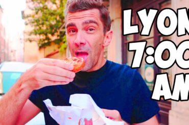 What's Lyon like for Breakfast? French Food 4k Walking Tour 2022!
