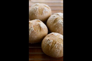No Knead!! Tasty Petit French Bread Rolls #shorts