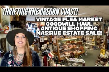 MARKET DAY + GOODWILL SHOPPING + 50% OFF AT MASSIVE ESTATE SALE! | Thrift With Me | Goodwill Haul