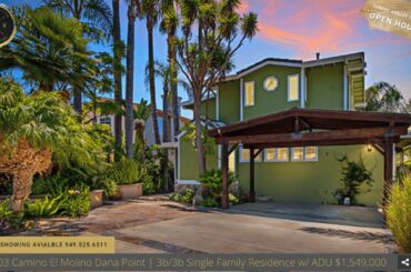 Dana Point, CA Home Buyers Dream OCEAN VIEW $1.55