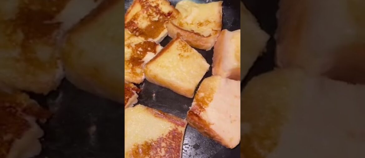 Make French toast with plenty of milk for the day. (Japanese dining table)