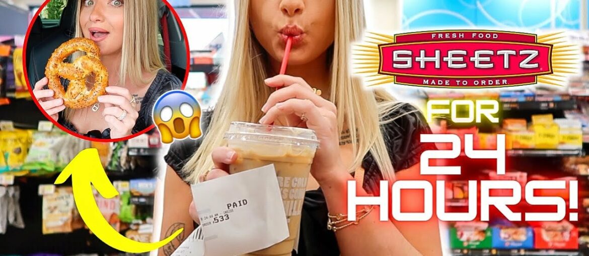 I Only Ate SHEETZ GAS STATION Food For 24 HOURS Challenge! I Only Ate SHEETZ GAS STATION Food For 24 HOURS Challenge!