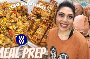 LOW POINT WW MEAL PREP FOR WEIGHT LOSS - CHAFFLE FRENCH TOAST STICKS - PB BALLS- CHEESY TACO PASTA!