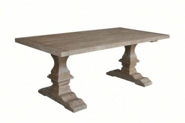 Hoolnn Furniture Rectangular Solid Oak Wood Dining Table Set 8 Seater HL704-300