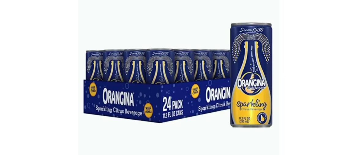 Orangina – Citrus Sparkling Juice Beverage – Light Pulp – Original Imported European French Recipe Orangina - Citrus Sparkling Juice Beverage - Light Pulp - Original Imported European French Recipe