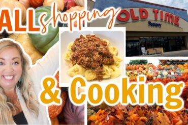 FALL SHOPPING AND COOKING | OLD TIME POTTERY FALL DECOR | EASY WEEKNIGHT DINNER | JESSICA O'DONOHUE