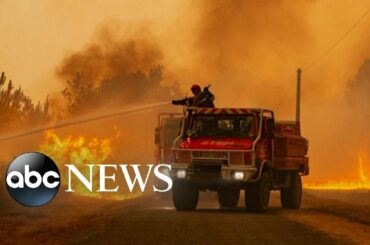 Thousands evacuated as wildfires rage in France | GMA