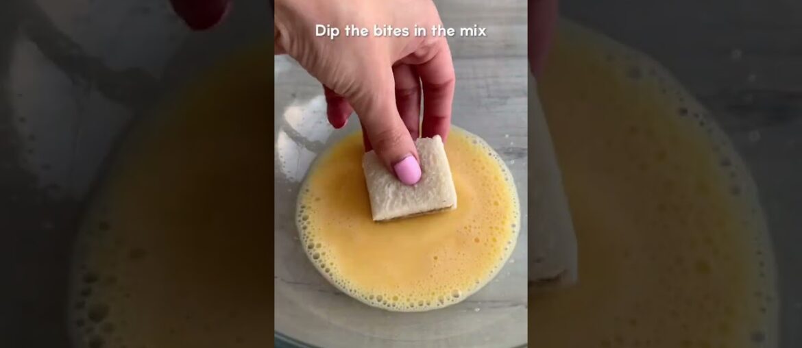 Cinnamon roll french toast bites! Tutorial