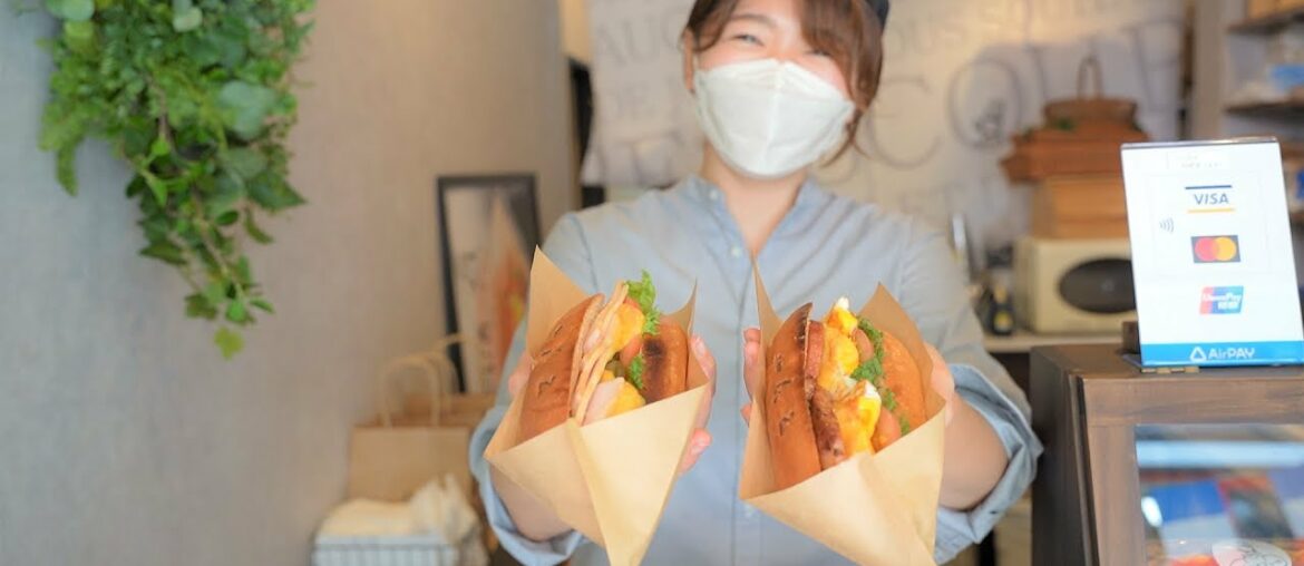 Japanese Street Food - French Style BLT Sandwiches / Food Preparation and Cooking ASMR
