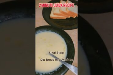 2 Minute Coconut French Toast Recipe || Quick Recipe || #trending #frenchtoast #cravings #food