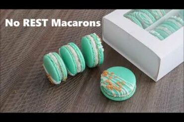 Coconut Macarons - NO REST Macaron Recipe I French method