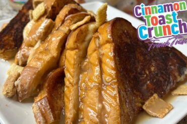 Cinnamon Toast Crunch Stuffed French Toast? Yes ma’am! | Brunch Recipes