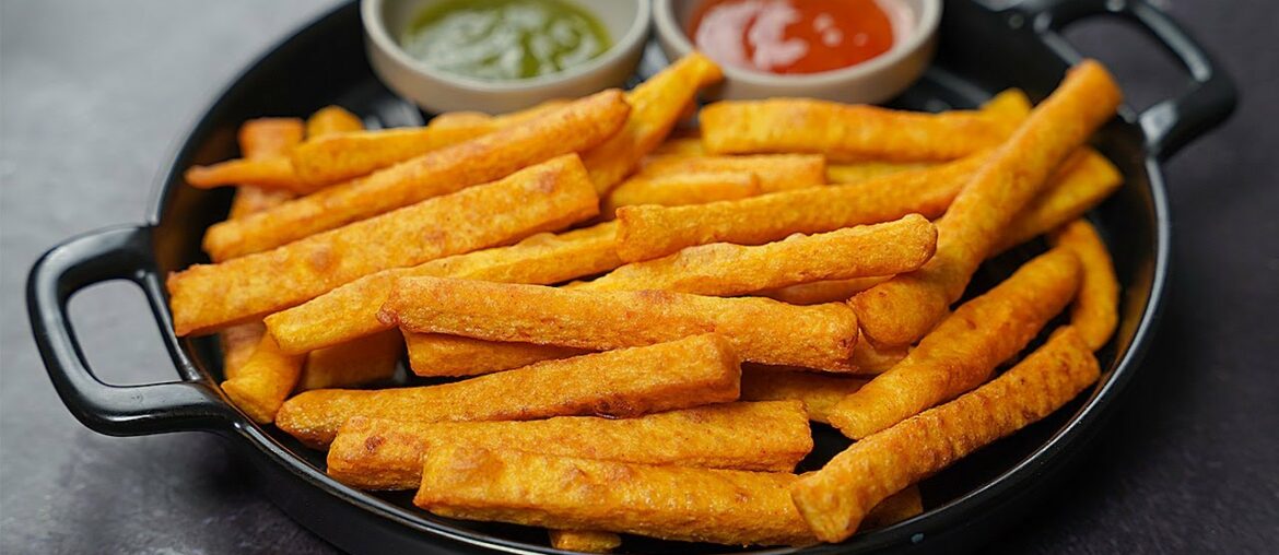 Crispy Potato French Fries Recipe | Potato Flour French Fries | Potato Snacks Recipe | Toasted Crispy Potato French Fries Recipe | Potato Flour French Fries | Potato Snacks Recipe | Toasted