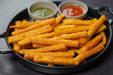 Crispy Potato French Fries Recipe | Potato Flour French Fries | Potato Snacks Recipe | Toasted