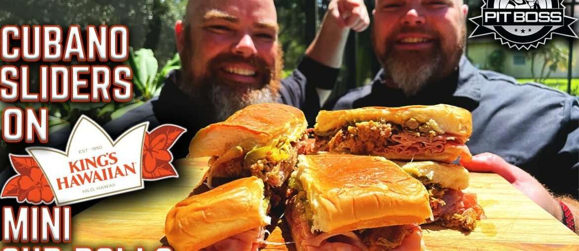 KING'S HAWAIIAN CUBANO SLIDERS MADE ON PIT BOSS SIERRA GRIDDLE! ULTIMATE FLAT TOP GRILL COOK!