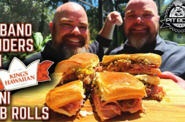 KING'S HAWAIIAN CUBANO SLIDERS MADE ON PIT BOSS SIERRA GRIDDLE! ULTIMATE FLAT TOP GRILL COOK!