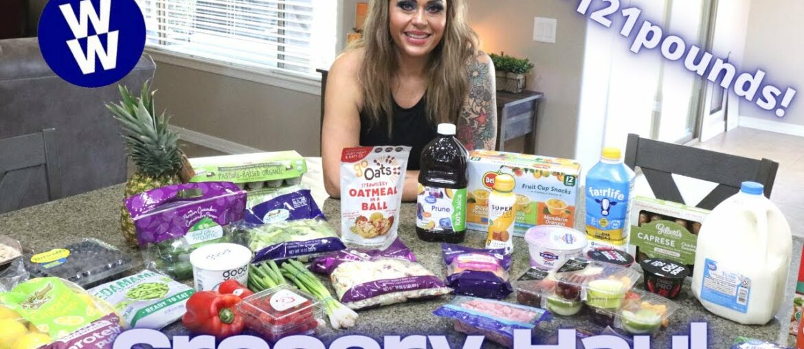 WW GROCERY HAUL - LOTS OF NEW FOOD FINDS!! - 120 POUNDS LOST!! - WEIGHT WATCHERS - CALORIE DEFICIT!