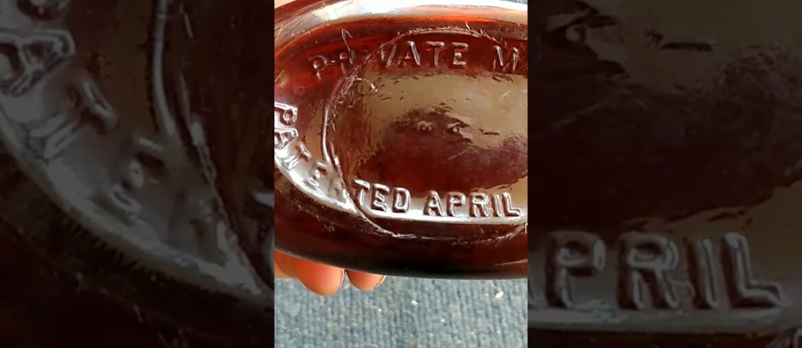 1898 French Vinol wine bottle!#shorts #relics #bottledigging #oldbottles #history