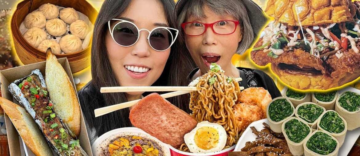 The BIGGEST NIGHT MARKET in North America! FOOD TOUR & Dim Sum