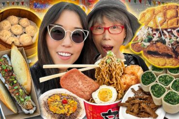 The BIGGEST NIGHT MARKET in North America! FOOD TOUR & Dim Sum