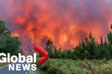 France wildfires: Firefighters from across Europe unite to battle blazes