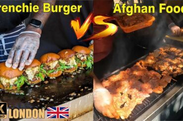 London Street Food -  WHAT IS THE BEST? French Food (The Frenchie) or Afghan Food (2 Lads Kitchen)