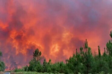 Monster blaze rips through French city