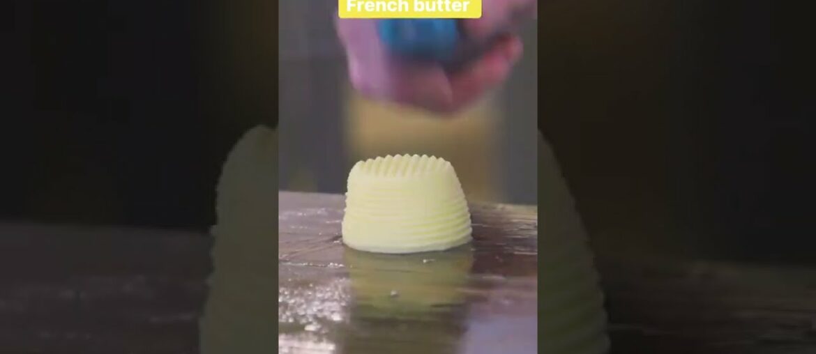This is how a French butter house makes handcrafted butter #butter #artisan #shorts