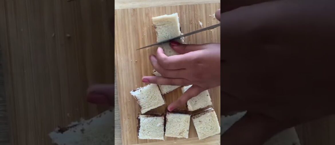 Nutella Stuffed French Toast Bites | Detailed recipe video link in Description Nutella Stuffed French Toast Bites | Detailed recipe video link in Description