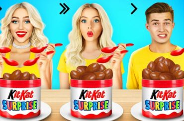 Fast, Medium or Slow Food Challenge | First to Eat Yummies Wins! Speed Eating by RATATA CHALLENGE