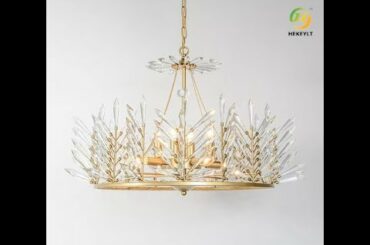 French luxury Jane European round living room dining room entry cloakroom crystal chandelier