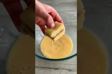 biscoff stuffed french toast #breakfast#frenchtoast#recipe#tiktokviral#youtube shorts