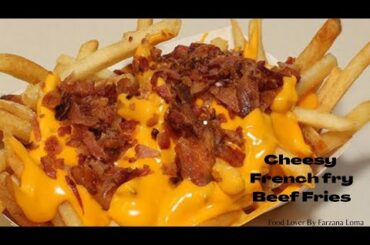 Cheesy French Fry Beef fried Recipes | how to make simple snacks | yummy fries recipes |