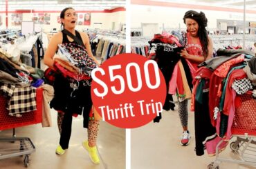 THRIFTING OVER $500 worth of Vintage at Salvation Army | Come Thrifting With Us |#ThriftersAnonymous