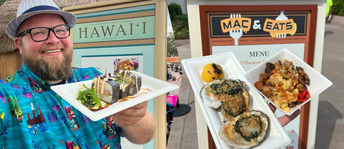 EPCOT Food & Wine Festival 2022 | NEW Food Update | Spam Musubi & Mac & Eats | Walt Disney World