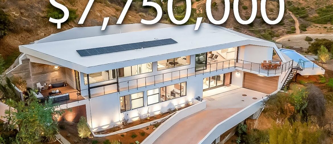 Inside A $7,750,000 FUTURISTIC Mansion On A Mountain!