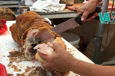 Street Food in Italy | French Fries | Sausage | Pork