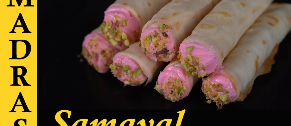 Eggless Cream Wafers Recipe in Tamil | Wafer Rolls Recipe in Tamil